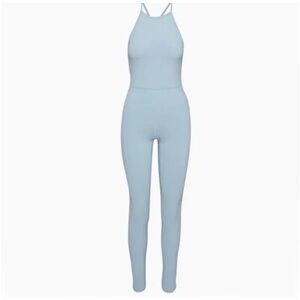 Light Blue Halter Jumpsuit
